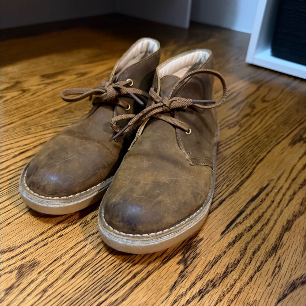 Boys Brown Clarks Desert Boots